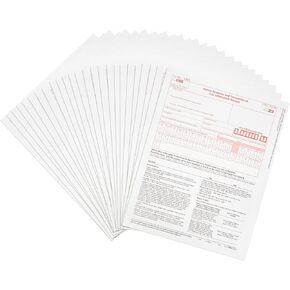 1096 Transmittal 2024 Tax Forms, 25 Pack of 1096 Summary Laser Forms, Compatible with QuickBooks and Accounting Software