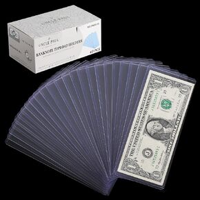 35PCS Banknote Holders Top-Load Currency Money Sleeves for Bills in Saudi Arabia