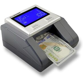 AccuBANKER D585 Multi-Scanix Counterfeit Currency Detector, Multi-Orientation Feeding System, Banknote Verification, Multi-Currency Detection (USD, EUR, GBP), Visual and Audible Alerts