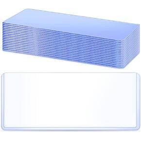 Sepamoon Bill Currency PVC Holders Clear Transparent Bill Sleeves Currency Display Holder for Regular Protector Case Supplies, 6.9 x 2.95 Inch(10 Pieces) in Kuwait