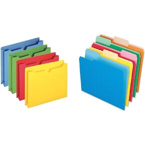 Pendaflex File Jackets and Two-Tone Color File Folders Bundle (50 File Jackets + 100 File Folders)