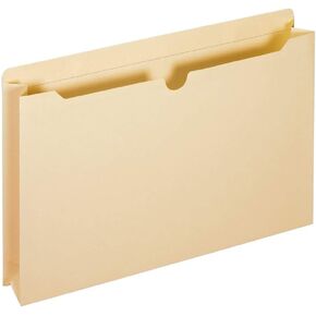 Pendaflex 23100 Pendaflex Double-Ply Tabbed File Jacket w/1" Expansion, Lgl, Manila, 50/Bx