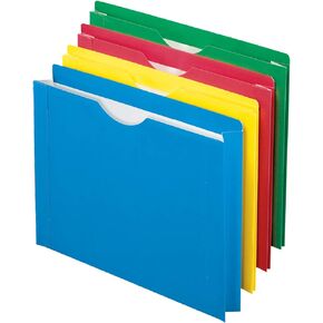 Pendaflex Color Reinforced File Jacket, 2-Inch Expanding Jacket, Letter Size, Assorted Colors, 8 Pack (12003EE)