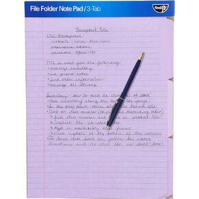 Find It File Folder Notepad - Pack of 12-9.5 x 12.5 Inch Notebook Organizer Folders for Filing, Document, and Clipboard Organization - Assorted Neon Colors