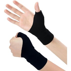 Thumb Wrist Support Braces,Breathable Thumb Compression Sleeves with Soft Gel Pads for Arthritis, Tendonitis, Comfortable Finger Splint for Relieve Hand Thumb Wrist Carpal Tunnel Joint Pain(1 Pair) in Kuwait