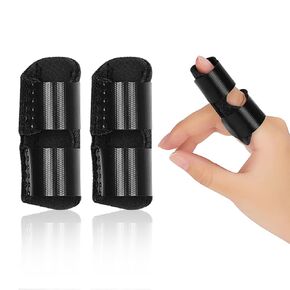supregear Kids Finger Splint Support, 2 Pack Adjustable Finger Straightening Brace Finger Support Pinky Finger Splint for Adults Small Fingers Splints, Blue