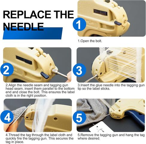 Tagging Gun for Clothing, Tag Gun for Clothing, Retail Price Tags for Clothes with 6 Needles & 3500pcs 2" Barbs Fasteners Perfect for Warehouse, Consignment, Garage, Store, Boutique in Kuwait