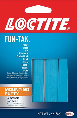 Loctite Fun-Tak Mounting Putty, 2 oz, 1, Wallet (12 Count) in Saudi Arabia