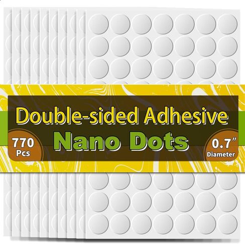 Piteno® 770 قطعة من النقاط اللاصقة مزدوجة الجوانب، معجون تثبيت لاصق شفاف قابل للإزالة، معجون لاصق مقاوم للماء ولا يترك أثرًا لمتحف ديكور مهرجان البالونات (20 مم) in Saudi Arabia