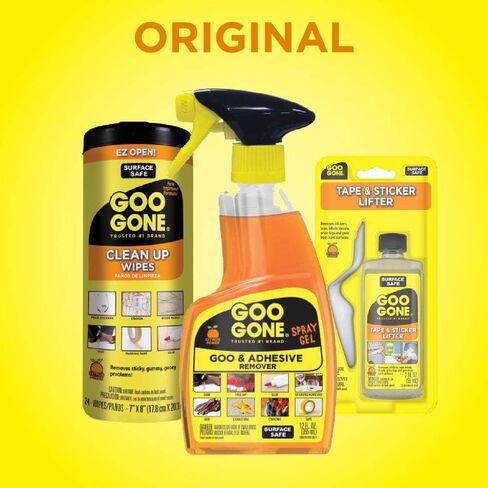 مزيل لاصق مناديل تنظيف من Goo Gone - عدد 24 - يزيل بقايا الملصقات اللاصقة وملصقات شجرة التلوين وشريط لاصق لاصق لاصق وأكثر من ذلك in Saudi Arabia