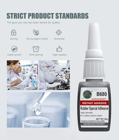 20 جرام غراء مطاطي، لاصق مطاطي، لربط المطاط والمطاط، المطاط والمواد الأخرى. صمغ فائق فوري للمطاط، والإطارات، والأحذية، والحزام، والمطاط الرغوي، والحرف اليدوية، والحواف المطاطية، والأنبوب المطاطي in Kuwait