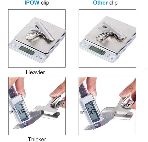 10PCS Wide Metal Chip Clips 3 Inch, Snack Food Bag Sealing Clips, Stainless Steel Paper Clamps Heavy Duty for Kitchen Food Packages and Office in Saudi Arabia