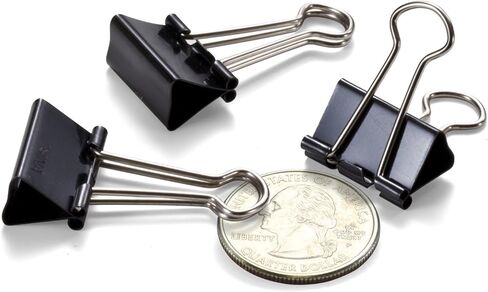 Officemate Small Binder Clips, Black, 12 Boxes of 1 Dozen Each (144 Total) (99020) in Kuwait
