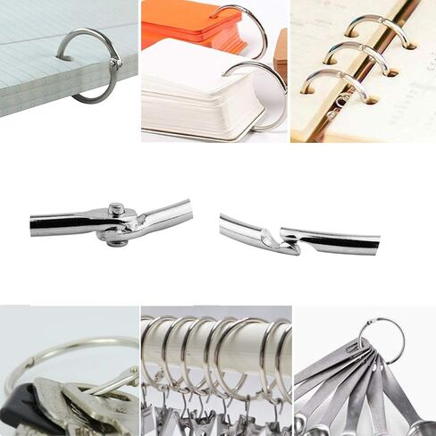 Book Binder Rings 2 Inch Office Loose Leaf Ring（20 Pack） Nickel Plated Silver in Kuwait