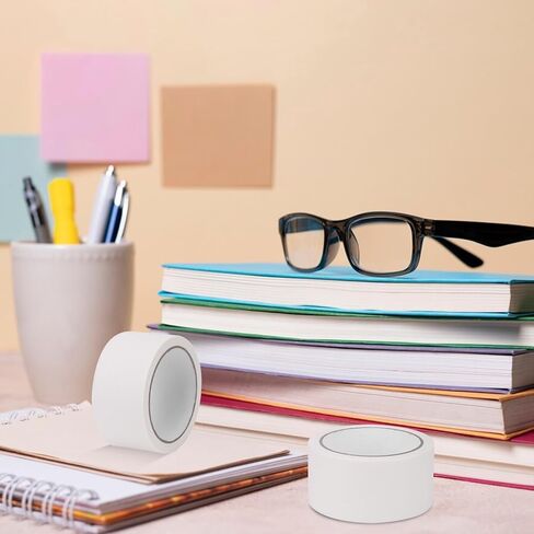 2 قطعة كتاب ملزم الشريط الأبيض كتاب شريط لاصق 2 بوصة واسعة كتاب العمود الفقري الشريط القماش كتاب طقم تصليح للكتب والملفات DIY بها بنفسك in Kuwait