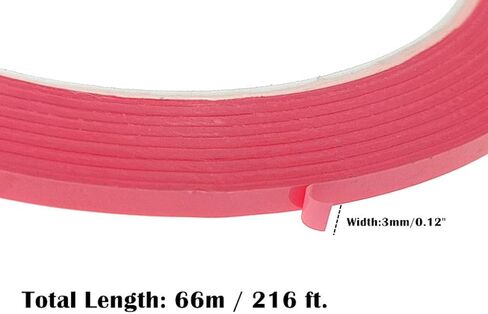 Graphic Chart Tape,Self-Adhesive Gridding Marking Art Whiteboard Tape(3mm Width,12pcs with 6 Colors) in Saudi Arabia