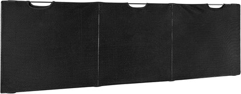 Mount-It! Under Desk Modesty Panel for Office Desks and Sit Stand Workstations [60 Inches Wide] Mesh Organizer Pockets for Cables and Wires (Black) in Kuwait