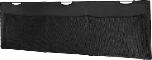 Mount-It! Under Desk Modesty Panel for Office Desks and Sit Stand Workstations [60 Inches Wide] Mesh Organizer Pockets for Cables and Wires (Black) in Kuwait
