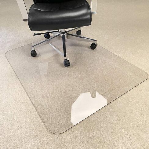 [Upgraded Version] Crystal Clear 1/5" Thick 47" x 35" Heavy Duty Hard Chair Mat, Can be Used on Carpet or Hard Floor in Kuwait