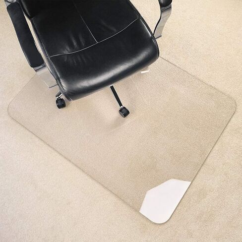 [Upgraded Version] Crystal Clear 1/5" Thick 47" x 35" Heavy Duty Hard Chair Mat, Can be Used on Carpet or Hard Floor in Kuwait
