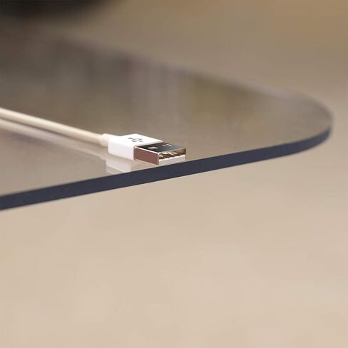 [Upgraded Version] Crystal Clear 1/5" Thick 47" x 35" Heavy Duty Hard Chair Mat, Can be Used on Carpet or Hard Floor in Kuwait