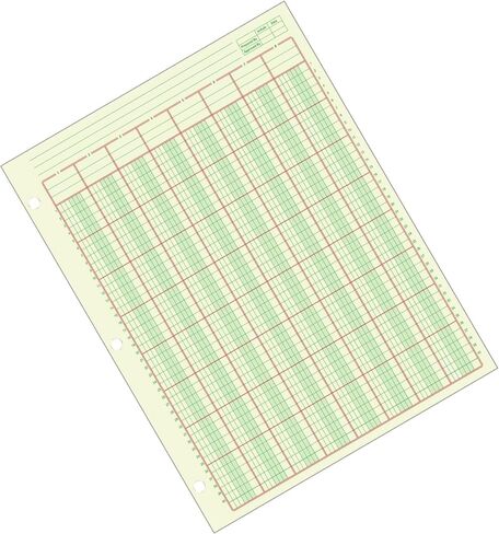 Adams Analysis Pad, 8 1/2" x 11", 100 Pages (50 Sheets), 8 Columns, Green in Saudi Arabia