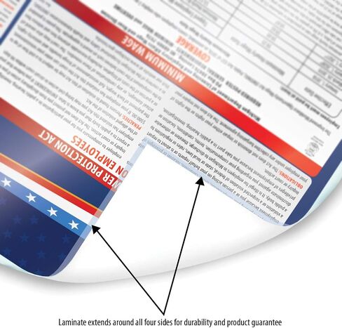 2024 New York State and Federal Labor Laws Poster - OSHA Workplace Compliant Includes FLSA FMLA and EEOC Updates - All in One Required Compliance Posting 16" x 40" - Laminated (POSTER ONLY) in Saudi Arabia