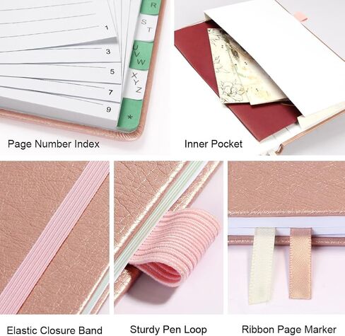 UpUDo Password Book with Tabs, Hardcover Internet Password Keeper and Telephone Address Organizer for Record Contacts-140 Pages- 5.8 * 8.3 inch Journal for Home or Office in Kuwait