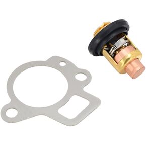 Boat Motor Thermostat 825212T02 855676A1 825212 825212001 855676003 with Gasket 27-824853 27-8248531 Compatible with Mercury Marine 4 Stroke Outboard Motor 8HP - 90HP
