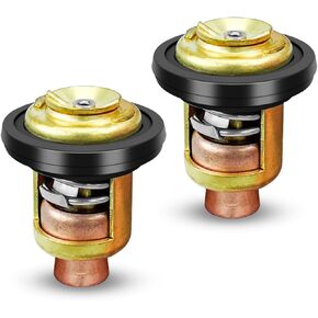 2Pcs Thermostat Fits for Yamaha 2 stroke Outboard 3HP-250HP Replace 6E5-12411-30-00 6E5-12411-02-00 688-12411-10-00