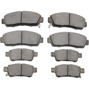 Brake Pads Set Front & Rear Ceramic Disc ATD1089C,D1089-7994 ATD1088C,D1088-7993 Compatible With 2005-2010 Honda Odyssey