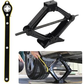 Scissor Jack for Car,Portable Car Jack Kit with Maximum Load 1T for Tire Changing Kit with Jack Ratchet Wrench,Professional Car Accessories Tire Jack Kit for Car Tool for MPV SUV