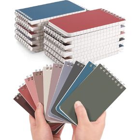 Small Top Spiral Notebooks Bulk 3x5 Inch, 30 Packs Pocket Notepad, Mini Pads 10 Morandi Colored, Memo Notepads for Home, School, College, Office, Work, Travel, 60 Sheets/120 Pages