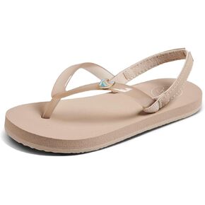 REEF Toddler/Little Kid Charming Flip Flop, Super Lightweight and Soft Footbed, Thin Strap Beach Sandal with Backstrap