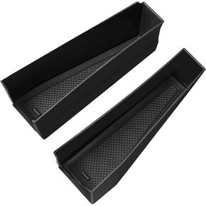 Front Door Handle Inserts for Tesla Cybertruck 2024+, Storage Tray Box Caddy with Leather Liner Inserts