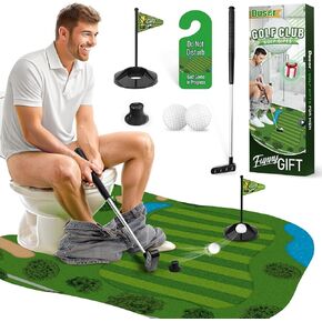 Toilet Golf Gifts for Men, White Elephant Gifts for Adults, Gifts for Dad Him Husband, Gag Gifts Funny Adult, Funny Gifts for Men, Gamer Gifts, Gifts for Men Who Want Nothing, Dirty Santa Gifts