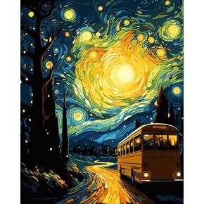 FILASLFT Paint by Numbers for Adults,Adult Paint by Number Kits on Canvas DIY Oil Paint by Numbers Painting Gift Home Decoration for Living Room
