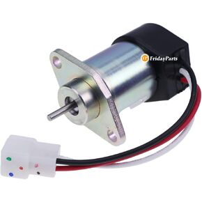 FridayParts 12V Solenoid SK-1043-58 6281-910-011-00 SA-5190-12 1503ES Compatible for Iseki E3CD E3CE E3CF E3CG E3CD-T E3CC TG5330E4 TG5470 SF310 SF370 SZ330 Woodward