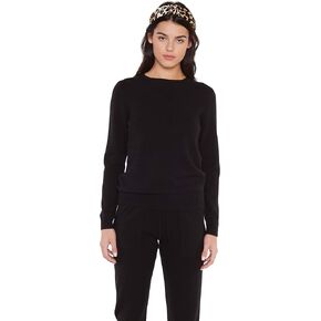 JENNIE LIU 100% Pure Cashmere 4-ply Extra Cozy Long Sleeve Crew Neck Sweater