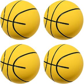 Mini Foam Basketball 2.4 inch 4 Pack for Toddlers to Throw Squeeze Squish,Cute Small Soprts Ball Party Decoration,Boys Girls Gift or Adults Stress Relief Toy Black