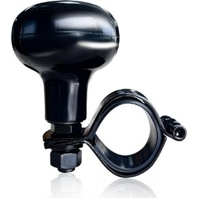 Kewucn Steering Wheel Spinner Knob, Auto Non-Slip Steering Wheel Aids Power Handles, Vehicle Accessories for Cars, Semi Truck, Forklifts, Tractors, Boat, and Golf Cars (Black)
