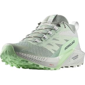 Salomon Women's Sense Ride 5 Hiking Shoe, Lily Pad/Metal/Green Ash, 7.5