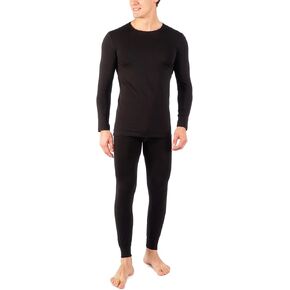 NevEND Long Johns Thermal Underwear Top and Bottom for Men Fleece Lined Base Layer Set for Cold Weather