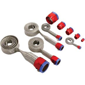 Spectre Performance 7490 Red/Blue Stainless Steel Sleeving Kit