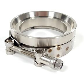 3.25" Turbo Exhuast V-band Clamp Flange Kit For GT45 GT45R T304 Stainless Steel