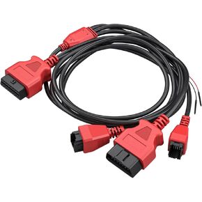 XTOOL 12+8 Cable Adapter for Chrysler, Not Universal, Work with XTOOL D7 / D7S / D7W / D8 / D8S / D8W / IP616 / IP819 / IK618 / X100 Pad Scan Tools