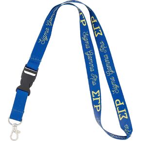 Desert Cactus Sigma Gamma Rho Lanyard Sorority Car Keys ID Badge Holder Keychains Detachable Breakaway Snap Buckle (Lanyard - Blue)