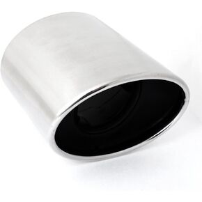 Replaceable Exhaust Tail Muffler Tip Pipe Fit Pipe Universal Decoration Throat Stainless Steel Clamp On Compatible with Honda Accord