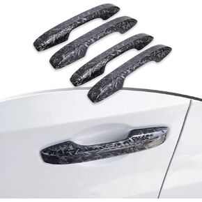 Fit Exterior Door Handle Cover Trim for Honda Civic 10th Gen Accessories 2016 2017 2018 2019 2020 2021 with Smart Keyhole (Carbon Fiber Pattern)