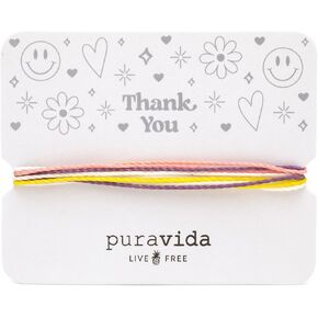 Pura Vida Bracelets Gift Thank you Card Friendship Bracelet Stack for Women